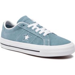 Tenisówki CONVERSE - One Star Pro Ox 163254C Celestial Teal/Bla. Niebieskie trampki i tenisówki damskie Converse, bez wzorów, z gumy, bez zapięcia. W wyprzedaży za 249.00 zł.