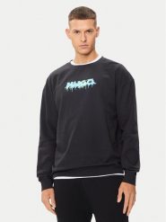Hugo Bluza Logo 50514930 Czarny Regular Fit. Czarne bluzy męskie Hugo, m, bez wzorów, z bawełny, bez ramiączek, bez kaptura. Za 479.99 zł.