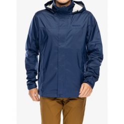 Kurtka przeciwdeszczowa Marmot PreCip Eco Jacket. Niebieskie kurtki męskie Marmot, m, bez wzorów, bez kaptura. W wyprzedaży za 516.15 zł.