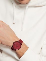 Lacoste Zegarek 12.12 Move 2011283 Bordowy. Czerwone, analogowe zegarki męskie Lacoste, bez wzorów. Za 529.99 zł.
