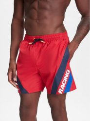 Pepe Jeans Szorty kąpielowe Red Bull Racing RMB10007 Czerwony Regular Fit. Czerwone kąpielówki męskie Pepe Jeans, bez wzorów, z jeansu. Za 219.99 zł.