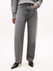 Tommy Hilfiger Dżinsy - Barrel Kobiety Bawełna szary, 26-32. Szare jeansy damskie Tommy Hilfiger, bez wzorów, z bawełny. Za 279.95 zł.