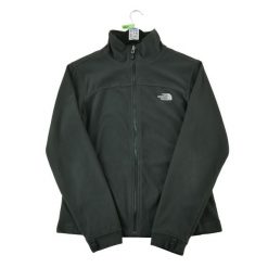 TNF damska czarna kurtka polarowa. Czarne kurtki sportowe damskie The North Face, l, bez wzorów, z materiału, bez ramiączek, bez kaptura, trekkingowe. Za 170.36 zł.
