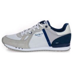 Pepe Jeans tenisówki męskie Tinker Zero Seal 43 białe. Białe trampki męskie Pepe Jeans, bez wzorów, z jeansu, bez zapięcia. Za 365.00 zł.