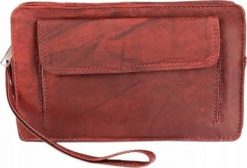 Dwukomorowa saszetka męska ze skóry naturalnej. Saszetki i nerki męskie NoName, bez wzorów, ze skóry. Za 73.07 zł.