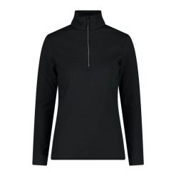 Kurtka polarowa softech z półzamkiem dla kobiet CMP. Czarne kurtki sportowe damskie CMP, l, bez wzorów, z polaru, bez ramiączek, bez kaptura, narciarskie. W wyprzedaży za 284.99 zł.