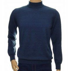 Sweter męski z półgolfem ze stójką półgolf bawełniany pod marynarkę 2XL XXL. Swetry męskie Ombre, m, bez wzorów, z bawełny, bez kołnierzyka, bez ramiączek. Za 99.00 zł.