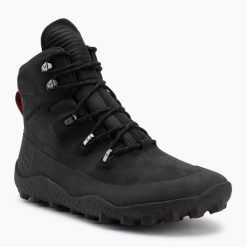 Buty barefoot męskie Vivobarefoot Tracker Winter II. Szare buty zimowe męskie Vivobarefoot, bez wzorów, bez obcasa, bez zapięcia. Za 839.99 zł.