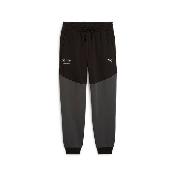 Spodnie dresowe Puma BMW MMS Tech. Czarne spodnie sportowe męskie Puma, m, bez wzorów, z dresówki. Za 380.50 zł.