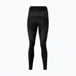 Legginsy do biegania damskie Mizuno Tech Biogear Sonic Long. Czarne legginsy damskie Mizuno, bez wzorów, z elastanu. Za 449.99 zł.