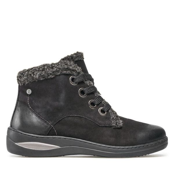 Trzewiki Go Soft. Czarne botki damskie GO SOFT, bez wzorów, bez obcasa, na płaskiej podeszwie, bez zapięcia. Za 169.99 zł.