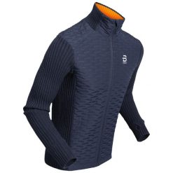 Kurtka turystyczna z pełnym zamkiem błyskawicznym Daehlie Sportswear Comfy. Niebieskie kurtki męskie DAEHLIE, s, bez wzorów, z dzianiny, bez kaptura. Za 618.00 zł.
