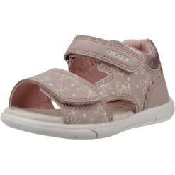 Sandały GEOX B SANDAL ZAPITO D VIT Rose. Czerwone buty zimowe męskie Geox, bez wzorów, z syntetyku, bez obcasa, bez zapięcia. Za 182.99 zł.