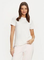 Guess T-Shirt V4YI09 J1314 Écru Oversize. T-shirty damskie Guess, xs, z aplikacjami, z bawełny, bez kołnierzyka, bez ramiączek. Za 119.99 zł.