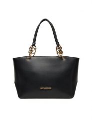 LOVE MOSCHINO Torebka JC4074PP1NLF0000 Czarny. Czarne shopperki damskie Love Moschino, bez wzorów, ze skóry, bez dodatków. Za 739.99 zł.