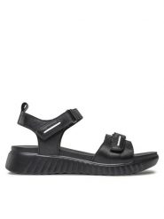 Lasocki Sandały 4879-05 Czarny. Czarne sandały damskie Lasocki, bez wzorów, ze skóry, bez obcasa, na płaskiej podeszwie, bez zapięcia. Za 179.99 zł.