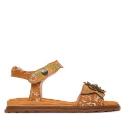 Sandały Laura Vita. Brązowe sandały damskie Laura Vita, bez wzorów, bez obcasa, na płaskiej podeszwie, bez zapięcia. Za 379.99 zł.