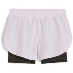Spodenki damskie PUMA Run Favorite Woven 2In1 3". Czerwone szorty damskie Puma, bez wzorów, sportowe. Za 149.99 zł.