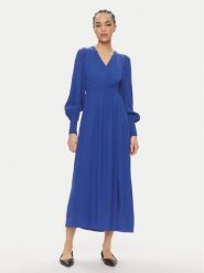 YAS Sukienka letnia Drea 26027889 Niebieski Regular Fit. Niebieskie sukienki damskie YAS, na lato, m, bez wzorów, z wiskozy, bez kołnierzyka, bez ramiączek. Za 239.99 zł.