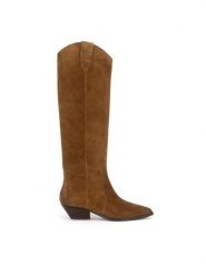 Badura Kowbojki V365-206 Brązowy. Brązowe kozaki damskie Badura, bez wzorów, ze skóry, bez obcasa, na słupku, bez zapięcia. Za 549.99 zł.