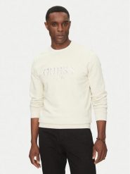 Guess Bluza M5GQ08 KCN01 Écru Regular Fit. Bluzy męskie Guess, m, z aplikacjami, z bawełny, bez ramiączek, bez kaptura. Za 179.99 zł.