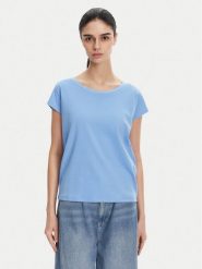 MAX&Co. T-Shirt Maldive2 2516941054270 Niebieski Regular Fit. Niebieskie t-shirty damskie MAX&Co., xl, bez wzorów, z bawełny, bez kołnierzyka, bez ramiączek. Za 169.99 zł.
