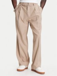 Tommy Hilfiger Spodnie materiałowe F1 Movie Public MW0MW41373 Beżowy Straight Fit. Brązowe spodnie materiałowe męskie Tommy Hilfiger, bez wzorów, z bawełny. Za 999.99 zł.