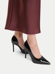 DeeZee Szpilki CEO-WSS21798-01 Czarny. Czarne szpilki damskie DeeZee, bez wzorów, ze skóry, bez obcasa, na szpilce, bez zapięcia. Za 139.99 zł.