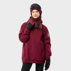 Kurtka snowboardowa damska W1-W Groenland. Brązowe kurtki sportowe damskie SIROKO, s, bez wzorów, z softshellu, bez ramiączek, bez kaptura, narciarskie. Za 844.00 zł.