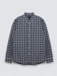 Koszula męska bawełniana w kratę granatowa Gibbineros 402. Niebieskie koszule męskie BIG STAR, l, bez wzorów, z bawełny, klasyczne, bez kołnierzyka, bez ramiączek. Za 229.99 zł.