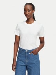 KARL LAGERFELD T-Shirt B2W17094 Biały Regular Fit. Białe t-shirty damskie KARL LAGERFELD, l, bez wzorów, z bawełny, bez kołnierzyka, bez ramiączek. Za 259.99 zł.