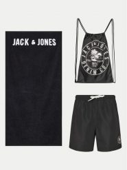 Jack & Jones Szorty kąpielowe Jpstbeach 12249449 Czarny Regular Fit. Czarne kąpielówki męskie Jack & Jones, bez wzorów, z syntetyku. Za 199.99 zł.