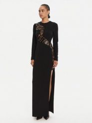Just Cavalli Sukienka wieczorowa 79PAO919 N0587 Czarny Regular Fit. Czarne sukienki damskie Just Cavalli, bez wzorów, z syntetyku, wizytowe, bez kołnierzyka, bez ramiączek. Za 1,479.00 zł.