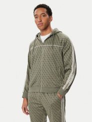 Guess Bluza Z5BQ13 K2042 Khaki Regular Fit. Brązowe bluzy męskie Guess, m, z aplikacjami, bez ramiączek, bez kaptura. Za 524.99 zł.
