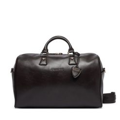 Torba weekendowa Guess. Brązowe torby podróżne damskie Guess, z aplikacjami. Za 524.99 zł.