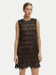 MICHAEL Michael Kors Sukienka letnia MS683CWKNE Czarny Slim Fit. Czarne sukienki damskie MICHAEL Michael Kors, na lato, xs, bez wzorów, z syntetyku, bez kołnierzyka, bez ramiączek. Za 1,229.00 zł.