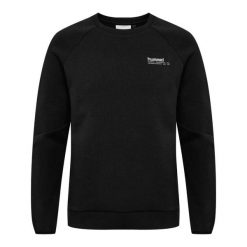 Bluza z okrągłym dekoltem Hummel Tech Fleece Regular. Czarne bluzy damskie Hummel, na zimę, bez wzorów, z polaru, bez ramiączek, bez kaptura. Za 273.80 zł.