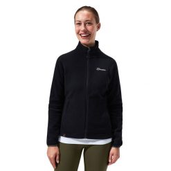 Bluza polarowa damska Berghaus Prism 2.0 Micro IA FL Jacket. Czarne bluzy damskie Berghaus, l, bez wzorów, z polaru, bez ramiączek, bez kaptura. Za 266.99 zł.