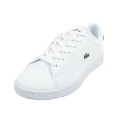 Damskie Skórzane Buty Sportowe Carnab. Białe obuwie trekkingowe damskie Lacoste, z materiału, bez zapięcia. Za 524.99 zł.