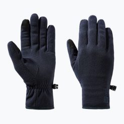 Rękawiczki trekkingowe Jack Wolfskin Real Stuff. Niebieskie rękawiczki męskie Jack Wolfskin, bez wzorów. Za 119.99 zł.