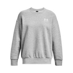 Bluza damska Under Armour Essential Flc OS Crew. Białe bluzy damskie Under Armour, bez wzorów, sportowe, bez ramiączek, bez kaptura. Za 267.60 zł.