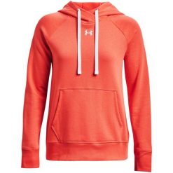 Bluza damska Under Armour Rival Fleece HB Hoodie. Brązowe bluzy damskie Under Armour, l, bez wzorów, sportowe, bez ramiączek, bez kaptura. Za 209.00 zł.