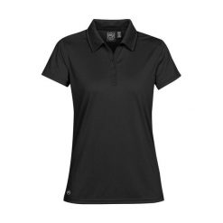 Damska Koszulka Polo H2XDRY. Czarne koszulki sportowe damskie STORMTECH, xs, bez wzorów, bez ramiączek. Za 89.99 zł.