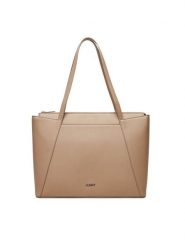 JENNY Torebka C-JEN-H-001-08 Beżowy. Brązowe shopperki damskie Jenny, bez wzorów, z materiału, bez dodatków. Za 149.99 zł.