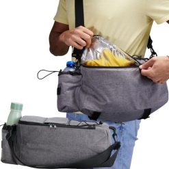 Torba rowerowa Xqmax Pro na bagażnik termiczna. Szare torby na ramię męskie XQ MAX, z materiału, na ramię, duże. Za 35.98 zł.