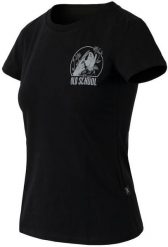 Helikon-Tex T-shirt damski Slim (Old school) - Czarny. Czarne t-shirty damskie HELIKON-TEX, bez wzorów, bez kołnierzyka, bez ramiączek. Za 92.25 zł.