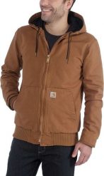 Carhartt Kurtka Carhartt Duck Active Jacket Brown. Brązowe kurtki męskie Carhartt, m, bez wzorów, bez kaptura. Za 635.34 zł.