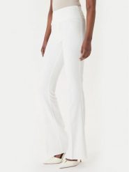 Rinascimento Spodnie materiałowe CFC0127876003 Biały Slim Fit. Białe spodnie materiałowe damskie Rinascimento, bez wzorów, z materiału. Za 439.99 zł.