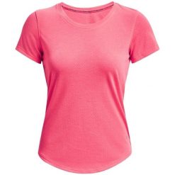 Koszulka do biegania damska Under Armour Streaker. Czerwone bluzki damskie Under Armour, xl, bez wzorów, sportowe, bez kołnierzyka, bez ramiączek. W wyprzedaży za 111.10 zł.