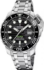 Zegarek męski Festina F20043-6 srebrny. Szare zegarki męskie Festina, bez wzorów, srebrne. Za 10,210.56 zł.